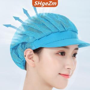 [COD] SHgeZm Đầu bếp Hat chống bụi hội thảo phục vụ hat nhà máy thực phẩm làm việc hat căng tin làm việc hat