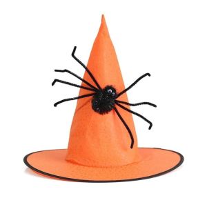 NOBLELYN Versatile Witch Hat Lightweight Funny Spider Hat Festive Spider Design Wizard Hat Cosplay Event Decoration Props