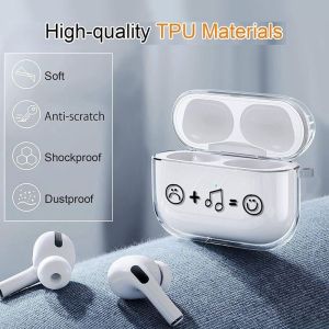 Mới AirPods Pro 4 Trường Hợp Với Âm Nhạc Thiết kế biểu tượng cảm xúc Cho Apple Tai nghe Bluetooth