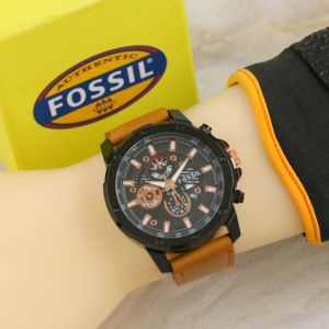 Fosil Jam Tangan Fashion Pria Tali Kulit Tanggal Aktif Mewah Model Terbaru Import Termurah