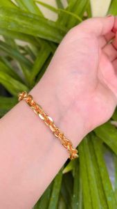 GELANG TANGAN EMAS RANTAI KECIL BERKILAU LAPIS EMAS SIMPLE ELEGANT