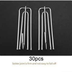 30 Pcs Universal Besi Pengait Gorden Hook Hordeng Proses Galvanis Kait Lima Cakar