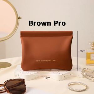 TORAS Automatic Sealing Storage Bag Light Luxury Simple Makeup Bag Portable Outgoing Coin Cosmetic Storage Bag Fragment Closed Change Data Mini Storage Bag