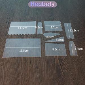 Heabety 9 cái bánh scraper Kem Spatula bánh Cutter bánh khuôn nướng dụng cụ trang trí