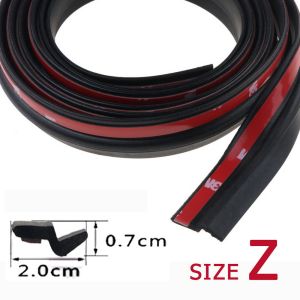 HLINKEY Car Door Seal Strip P Z D Type 2 Meters Rubber Noise Insulation Anti-Dust Soundproof Strong Adhesive Car Seal