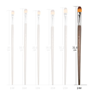 2025 แปรงทาสีไนลอนรูปตาสีน้ำตาล Giorgione ขนาดเดียว  13 ชุดแปรงสีน้ำกัวเช่แบบแยกบรรจุภัณฑ์เฉพาะ อะคริลิก