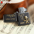 Zippo Skull Magic Emblem Design Black Ice Pocket Lighter  ZBT-3-134A Limited Edition（ Lighter Without Fuel Inside ). 