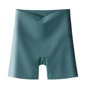 KUCHAR 2 in 1 Seamless Ice Silk Safety Pants For Women High Waist Tummy Control and Hip Lift Shorts Womens Underpants Plus Size Leggings Boyshorts
