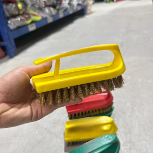 แปรงทองเหลือง ขนาด 3*6 นิ้ว แปรงทองเหลืองขัดพื้น ขัดคราบฝังแน่น