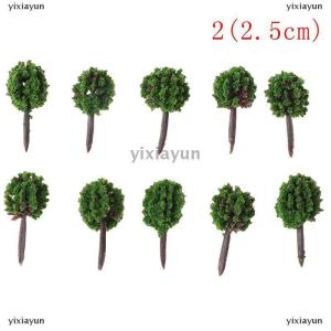[COD] yixiayun 20Pcs shrub vegetation scene sand table landscape tree model deor