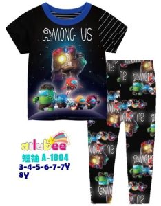 Ailubee Pyjamas Pajamas DORAEMON TRANS SPONGEBOB AMONG A1804 A2055 B2012 B2013 A1983 B1983 Boy Night Wear Nightwear Baju Tidur Tidor Kanak Kanak-Kanak Budak Lelaki