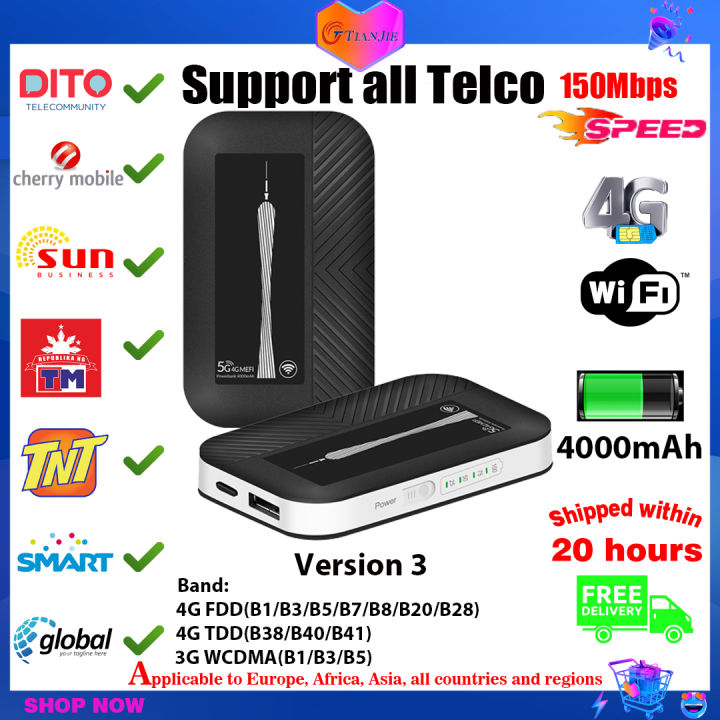 4G Wifi Router Mini Router Wireless Portable Pocket wifi Mobile Hotspot ...