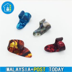 4 Pcs Guitar Finger Picks Fingertip Adjustable Plectrum Thumb Middle Finger for Guitar Bass Ukulele
