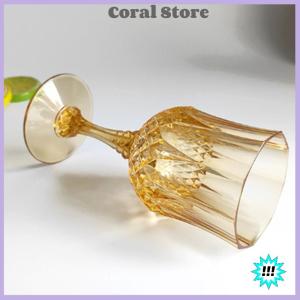 【Coral】💖【HOT SALE】🎈🎈 แก้วแชมเปญอะคริลิคทำจากพลาสติกถ้วยไวน์แก้วแชมเปญสำหรับงานแต่งงานวันเกิด