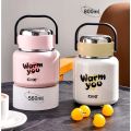 Cille 560ml/800ml/1.2L 316SS Portable Thermal Cooker Food Container Lunch Box [Double Wall]. 