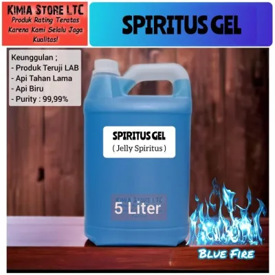 🌟 BEST SELLER | SPIRITUS GEL 5 LITER ( JELLY SPIRITUS / SPIRITUS GEL BIRU ) / BAHAN BAKAR KOMPOR PRASMANAN / CAMPING ⚡ SIAP KIRIM CEPAT