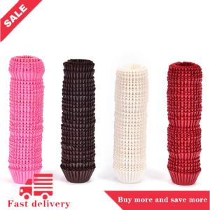 [COD] 500PCS Mini Chocalate Paper Liners Baking Cupcake Cases Muffin Cake Solid Color