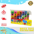 Acekids - Balok Susun Gambar Tulisan Abjad dan Angka Warna Warni Puzzle Block 48 PCS Bongkar Pasang. 