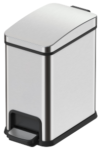 JAVA Dustbin | JH8867 | Slim Stainless Steel | Pedal Bin | 8L | Multiple Colour | Slim Waste Bin for Home & Kitchen