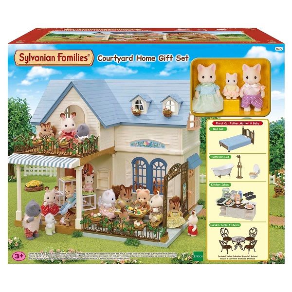 Mainan Koleksi Sylvanian Families Courtyard Home Gift Set