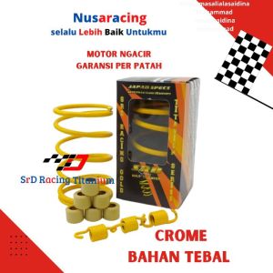 PAKET UPGRADE KIRIAN PER CVT MIO J FINO 115 MIO SOUL GT 115 XRIDE 115 DAN MANGKOK ANTI GREDEG ROLER ROLLER 6 Gram 7 GRAM 8 Gram 9 Gram 10 Gram 11 G DAN PER KAMPAS 1500 RPM RACING SRD RACING JAPAN SPWC