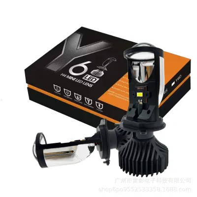 1คู่ หลอดไฟหน้ารถยนต์ LED ขั้ว H4 รุ่น Y8 ปี2024 ตัวใหม่กล่องส้ม รับประกัน 1ปี คัทออฟคมๆ ไม่ฟุ้ง ไม่แยงตา 6000K สว่างมาก20000LM แผ่นเรืองแสงไฟรถ LED อัตโนมัติ