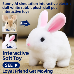 Bunny toys Realistic animal toys AI-powered interactive toys Childrens birthday gifts