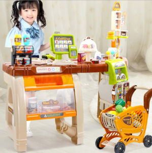 65pcs Home Supermarket Grocery Shop Pretend Play With Trolley & Items (FAST DELIVERY)