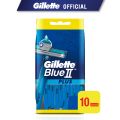 Gillette Men Blue II Plus Disposable Razors (Fixed Head) 10pcs. 