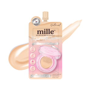 MILLE PERFECT MATTE LONG WEAR CUSHION SPF50PA+++ ( แบบซอง ) คุชชั่นเบลอผิวสูตรกันน้ำ กันเหงื่อ