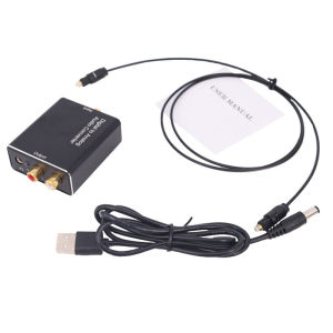 Audio Converter Digital Coaxial Toslink Signal Digital to Analog Audio Converter Adapter RCA R/L Audio Adapter