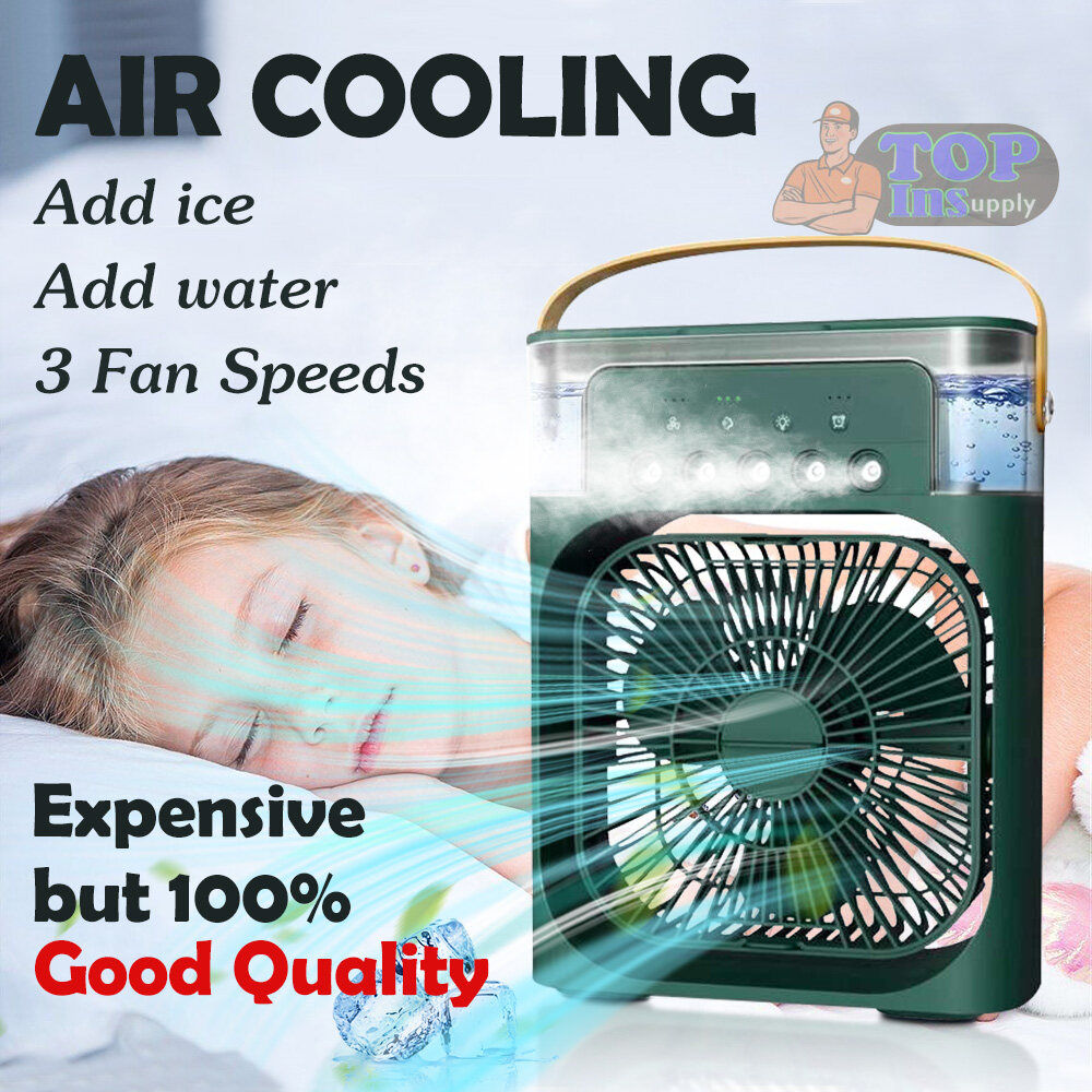 680ML Large Capacity Portable Table Fan USB 3 Speed Cooling Humidifier Dual Use Mini Air Cooler For Summer Indoor Outdoor Daily Use_voghion.com