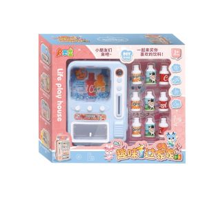 NEXASHOP Mini Drink Vending Machine Toy Drinks Prop Automatic Coin-Operated Vending Machine Toys Gifts Multi-Functional Beverage Machine