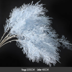 Daun Asparagus 6 Cabang/Artificial Cemara Spray/Tanaman Artificial/Daun Misty Grass Bunga/Artifisial Dekorasi Daun/Artifisial Dekorasi