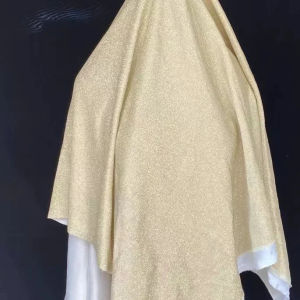 Colorful blue gradual color elastic knitted Sparkling Powder sequins fabric dress fashion show dress designer fabric