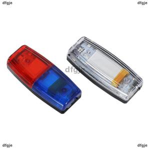 [COD] dfgje Red Blue LED Shoulder Warning Light Shoulder Clip Light Sanitation Worker Safety Patrol Alarm Flash Signal Strobe Lamp