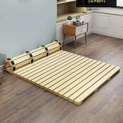 Solid Wood Bed Board Tatami Breathable Mattress Frame Moisture-proof Hardboard Lumbar Bed Strip Tatami Bed Board
