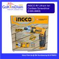 INGCO 8V Lithium Ion Cordless Screwdriver (Model: CSDLI0802) Torque 6NM Up to 16 Settings Industrial Use. 
