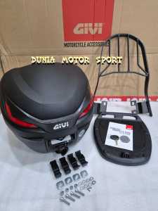 BOX GIVI PLUS BREKET GIVI B27 NX PLUS BRACKET BOX COCOK FOR BEAT VARIO GENIO SCOPY FREEGO MIO FINO X RIDE FAZZIO MIO M3 GT SOUL XEON JUPITER VEGA MX KING FORCE SUPRA REVO BLADE HELM IN SONIC SATRIA FI SPIN BYSON TIGER MEGAPRO CB 150 VIXION SCORPIO