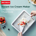 【1 Year Warranty】Petrus PET035 Ice Cream Maker, Ice Cream Roller Plate for Kids Family, Food Grade Stainless Steel,Homemade Frozen Yogurt Sorbet. 
