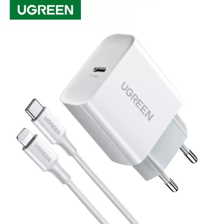 Charger UGREEN Iphone 20 watt Usb Type c to Lightning PD fast