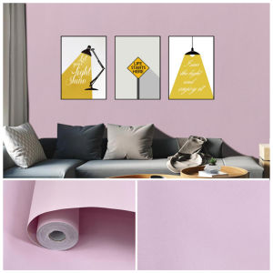 8M Self-Adhesive Wallpapers Home Room Waterproof Wall Decoration Solid Color Luxury Style Wall Paper