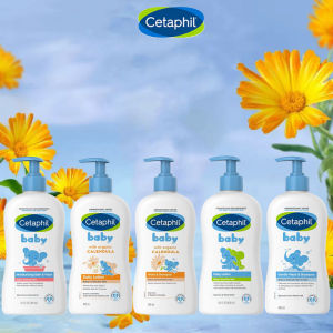 [3Pcs/5Pcs]Cetaphil Baby Wash & Shampoo / Lotion With Calendula/Shea Butter Locks In Hydration Keeps Skin Soft Smooth Ideal For Everyday Use