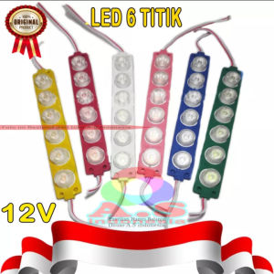Lampu Hias Variasi Kolong Motor Mobil / Led Modul SMD 6 Titik Mata 12 Volt