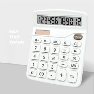 Máy Tính Để Bàn Điện Tử 12 Số DEXIN Nút Bấm Độc Lập Lớn Màn Hình Nghiêng Rõ Nét Dành Cho Học Sinh Văn Phòng Bán Hàng