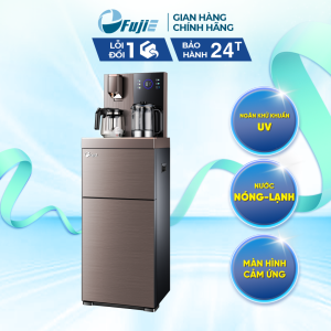 Cây nước nóng lạnh bàn trà FUJIE TB238UV có ngăn khử khuẩn UV Màn hiển thị cảm ứng tiết kiệm điện - TẶNG KÈM ẤM SIÊU TỐC VÀ BÌNH THỦY TINH PHA TRÀ - BẢO HÀNH 24 THÁNG