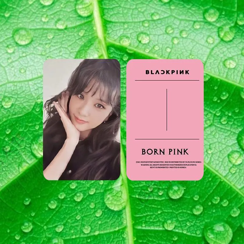 BlackPink Photocard BP BORNPINK PhotoCards Pink LISA JISOO