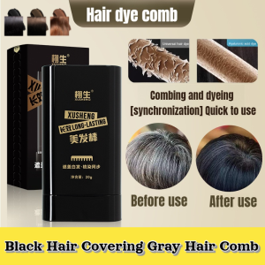 Black Hair Covering Gray Hair Combing Disposable Hair Color Pen Portable Hair Dye Bar
