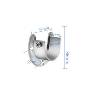 Giá đỡ thanh treo quần áo inox giá đỡ mặt bích inox kệ đỡ ống tròn MOGEE