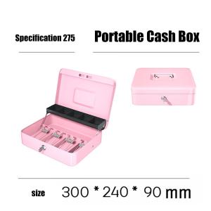Portable Cash Box & Cash Drawer With Lock Black Petty Cash Box Murah Safety Money Box With Password Compartment Tray Lockable Security